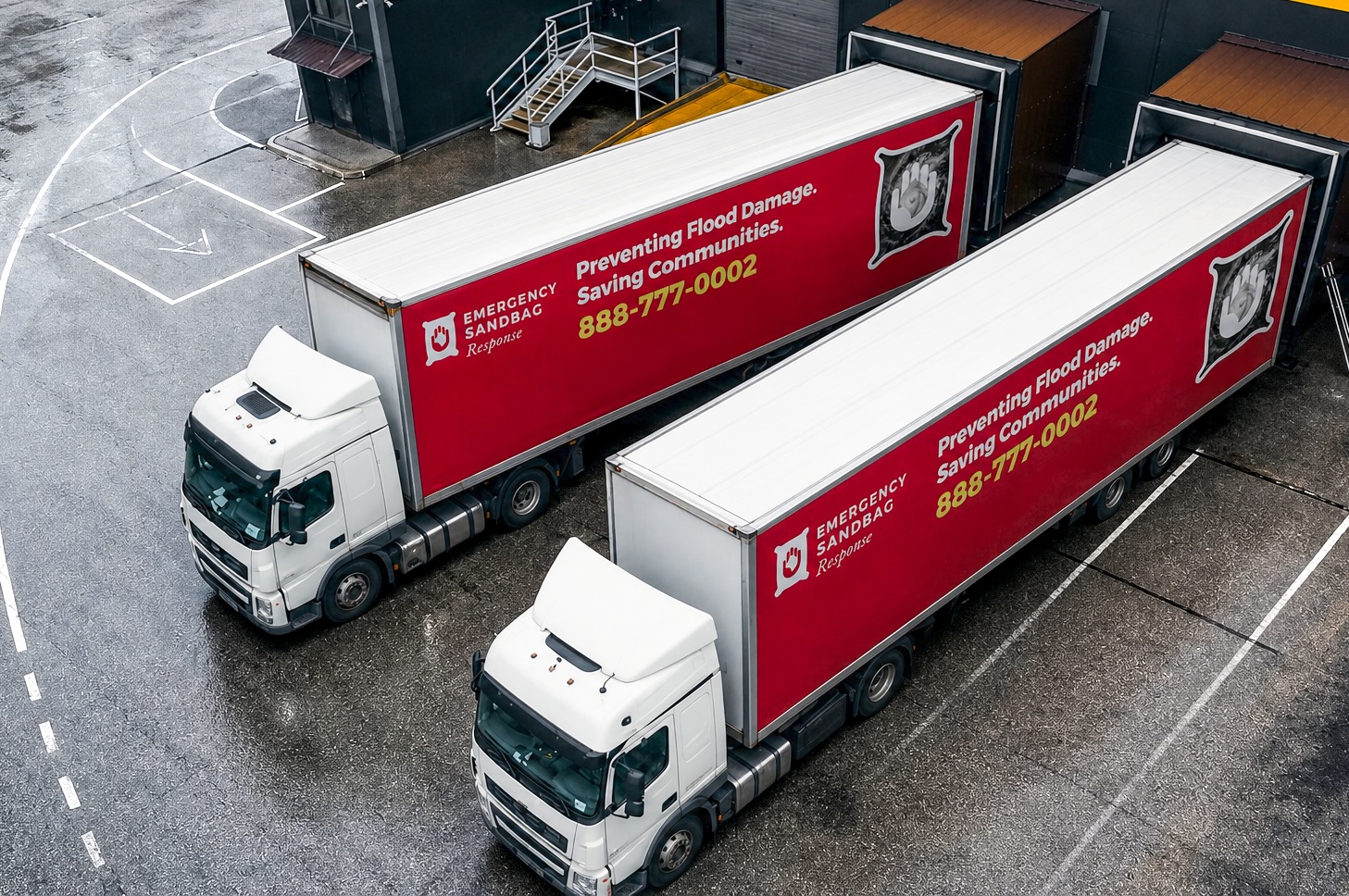 ESR docked truck delivery creative